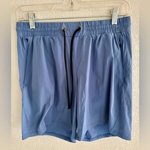 FLX Athletic Cruise Short in Rainy River Blue Size SMALL Lite Weight Pockets